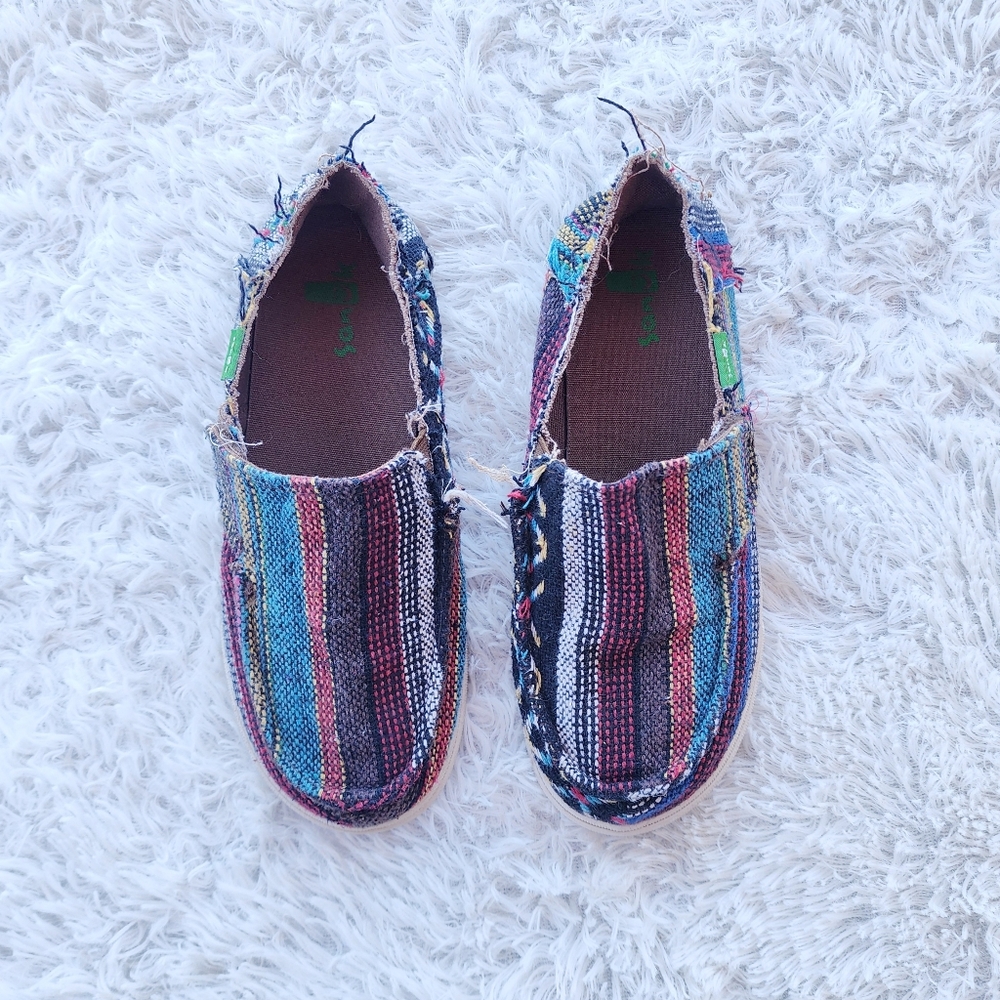 Sanuk Kids Mexican Sarape Style Slip On Shoes